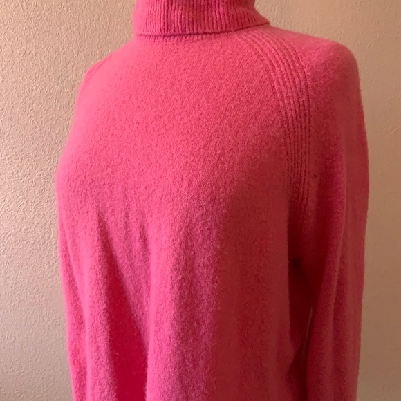 Pink J. Crew Turtleneck Sweater - Picture 2 of 4
